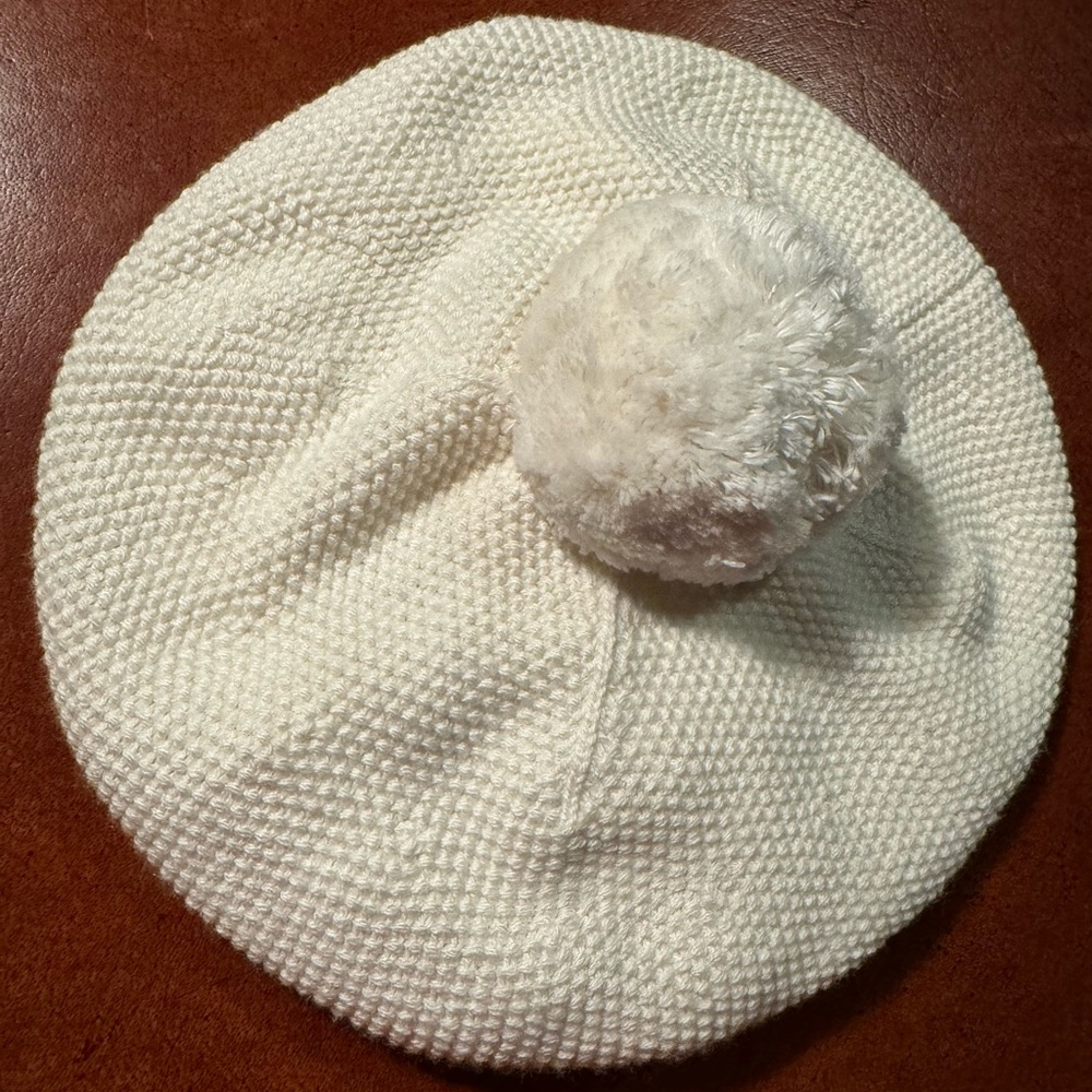 NWT White Bow Janie and Jack beret